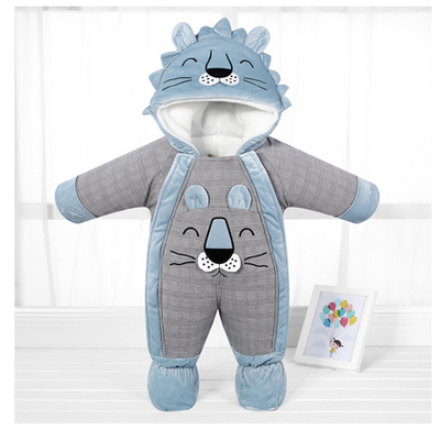 Traje de Invierno para Bebé en Algodón Grueso - Prenda Térmica Completa - Image 2
