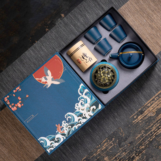 Juego de Té Kung Fu en Caja de Regalo - Cerámica Premium para Negocios - Image 13