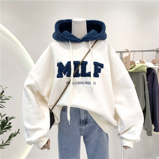 Suéter Hoodie Grueso Antipelusas para Invierno - Corte Holgado y Cómodo - Image 7