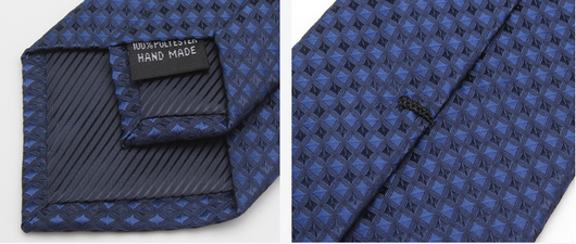 Corbata Azul Marino Degradado Cuadros 7cm - Elegancia Casual para Negocios - Image 10