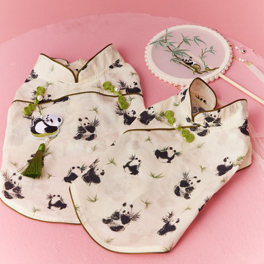Chaleco sin Mangas Estilo Chino para Mascotas - Diseño Panda Teddy Schnauzer Bichón - Image 4