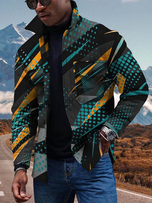 Cardigan Estampado Digital con Botones 3D y Degradado de Colores - Image 7
