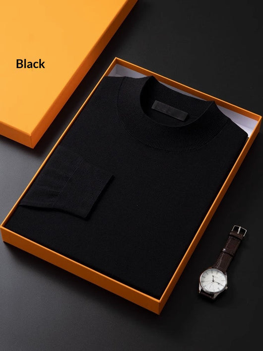Suéter Base Cuello Alto Fino Versátil para Hombre - Image 3