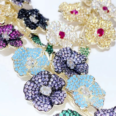 Aretes Floreales de Circonita - Elegancia Botánica para Cada Ocasión - Image 13