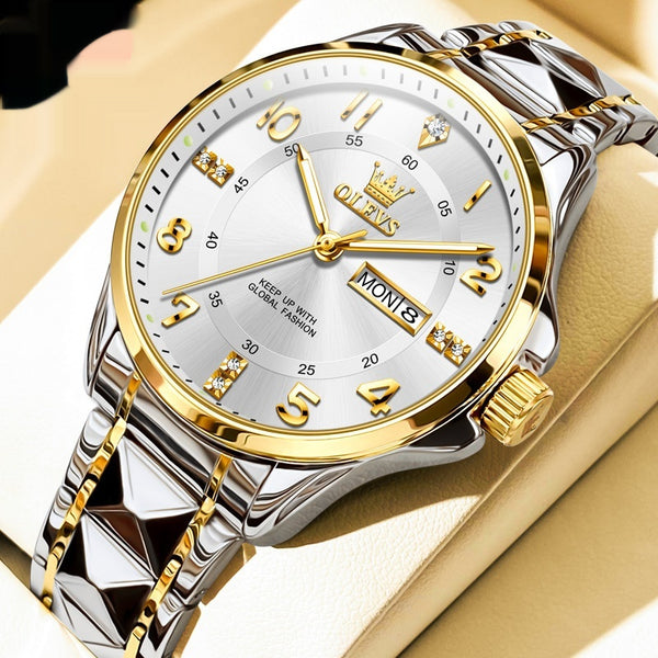 Reloj de Pareja Cuarzo Casual Resistente al Agua