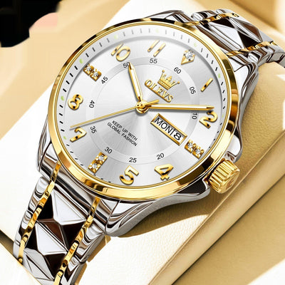 Reloj de Pareja Cuarzo Casual Resistente al Agua