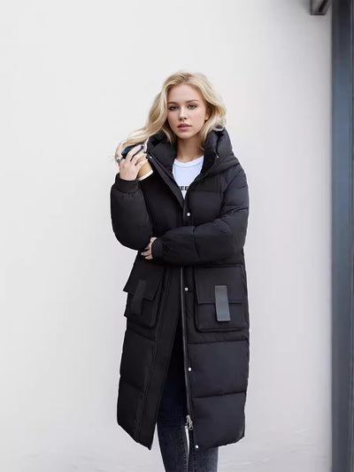 Abrigo de Algodón Grueso Overknee Suelto Premium para Invierno - Image 14