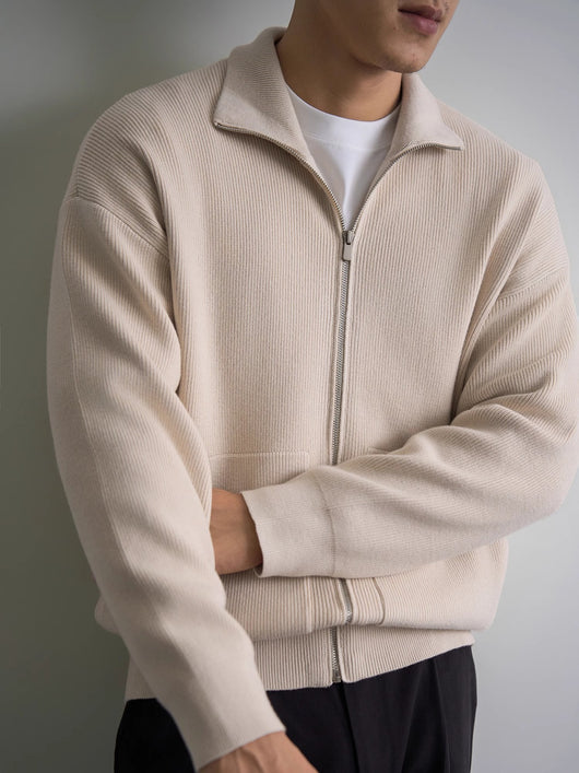 Suéter Abrigo con Cierre de Hombre para Otoño e Invierno - Image 12