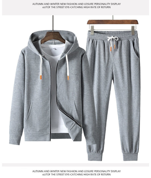 Sudadera Deportiva con Capucha Texturizada Waffle para Hombre - Image 28