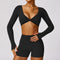 Long Sleeve Shorts Negro