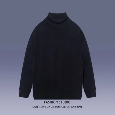 Suéter Cuello Alto Minimalista para Estudiantes - Image 5
