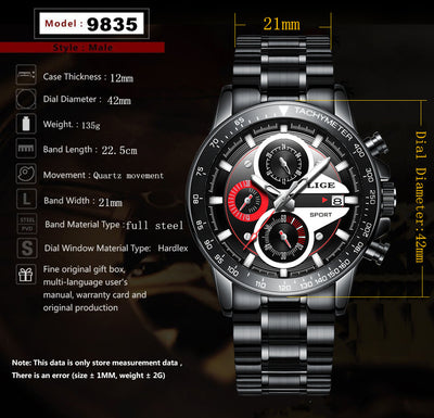Reloj de Negocios LIGE para Hombre - Image 11