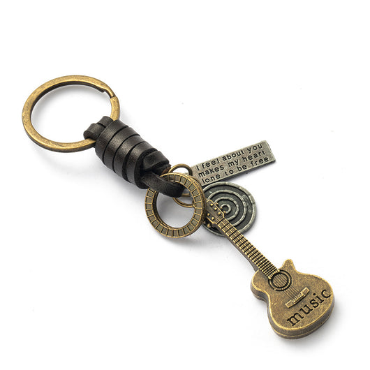 Llavero de Cuero Tejido a Mano - Estilo Vintage Artesanal - Image 34