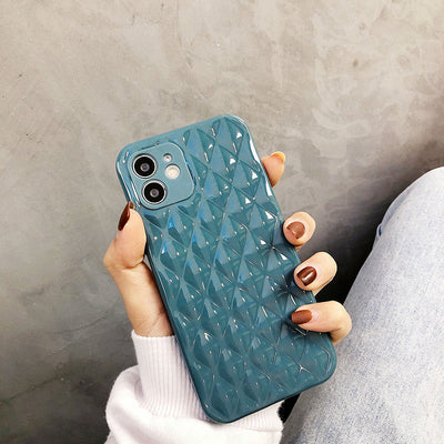 Funda Protectora TPU Brillo Diseño Rombo - Carcasa Suave y Resistente - Image 6