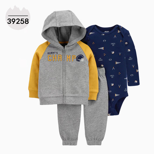 Conjunto Infantil 3 Piezas: Sudadera con Capucha, Manga Larga y Pantalón - Image 27