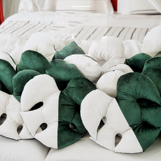 Almohada Lumbar Monstera Blanca - Cojín Decorativo para Sofá y Cama - Image 20