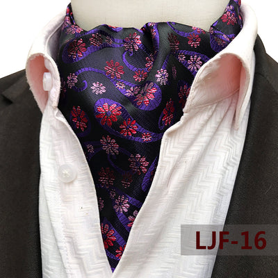 Bufanda Jacquard de Poliéster Estilo Británico para Hombre - Image 21