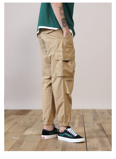 Pantalones Cargo Cortos Casual para Hombre - Estilo Otoño Multibolsillos - Image 3