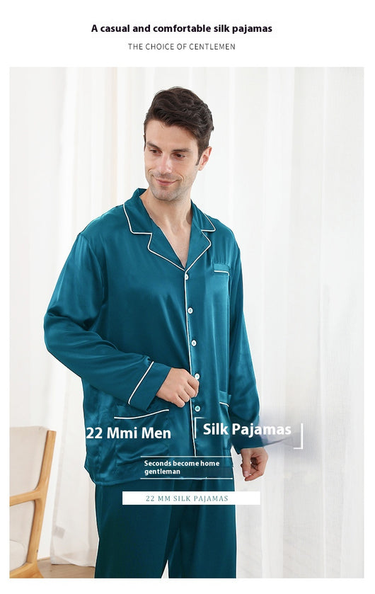 Pijama de Seda Mulberry 22M para Hombre - Comfort Premium - Image 14