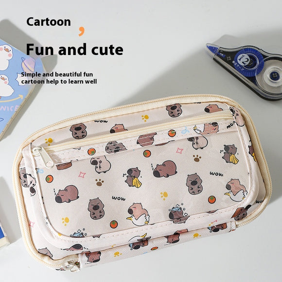 Estuche Escolar Infantil de Gran Capacidad con Diseño Cartoon