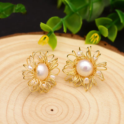 Aretes de Perlas Naturales Tremella en Plata 925 - Diseño Elegante - Image 6