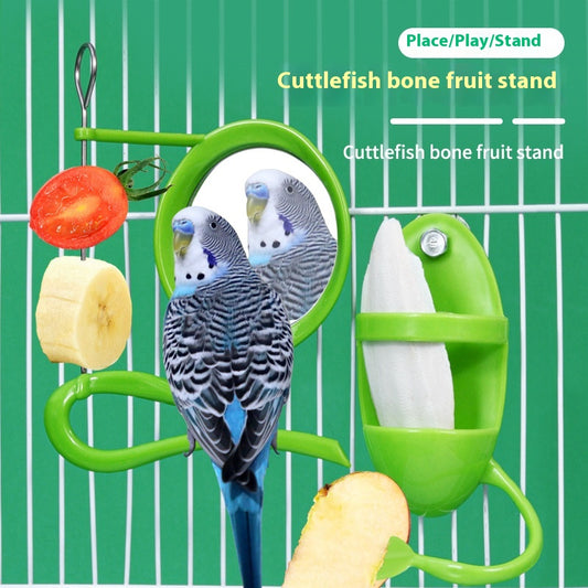 Comedero Colorido para Loros - Diseño Adorable y Resistente