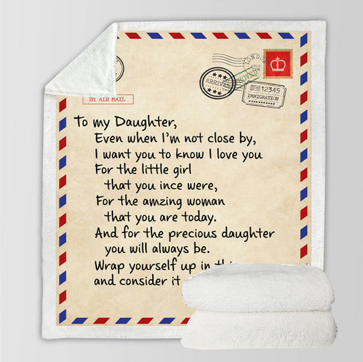 Manta Polar Personalizada con Mensaje de Amor - Carta Especial para Familia - Image 5