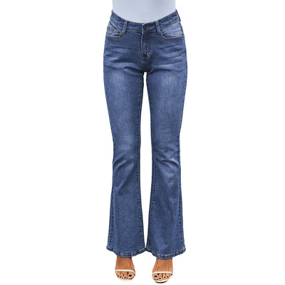 Pantalones Anchos Cintura Alta Rotos Efecto Desgastado - Image 8