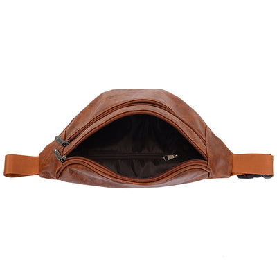 Bolsa de Cintura Retro en Cuero PU para Hombre - Image 4