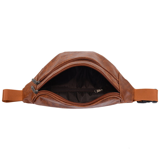 Bolsa de Cintura Retro en Cuero PU para Hombre - Image 4