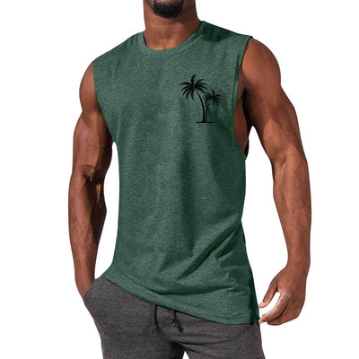 Musculosa de Playa con Bordado de Palmera - Camiseta Deportiva para Hombre - Image 22