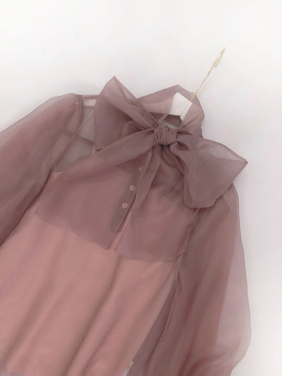 Moño Transparente de Tul Elegante - Accesorio Chiffon Sofisticado - Image 5