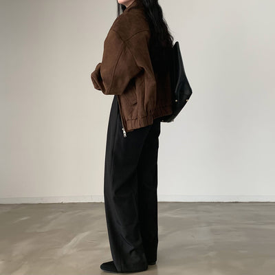 Abrigo Retro de Ante Cálido con Doble Cierre - Perfecto para Otoño Invierno - Image 31