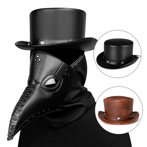 Sombrero Mágico de Cuero PU Tipo Domo Unisex para Fiestas y Eventos