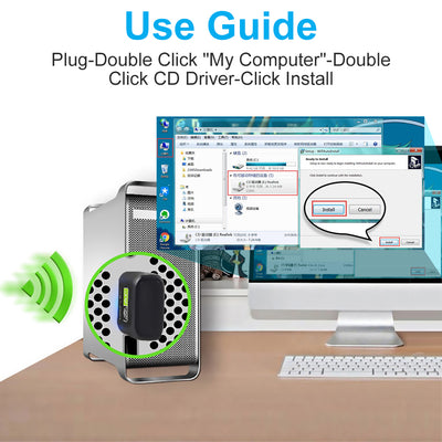 Adaptador USB WiFi Inalámbrico de Alta Velocidad - Image 7