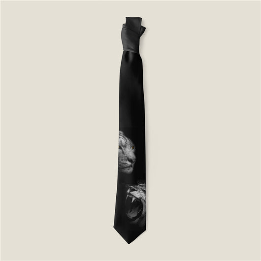 Corbata Estampada con Diseño Animal y Rosa Creativo - Image 10