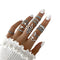 Juego de 13 Anillos Geométricos Floral Love