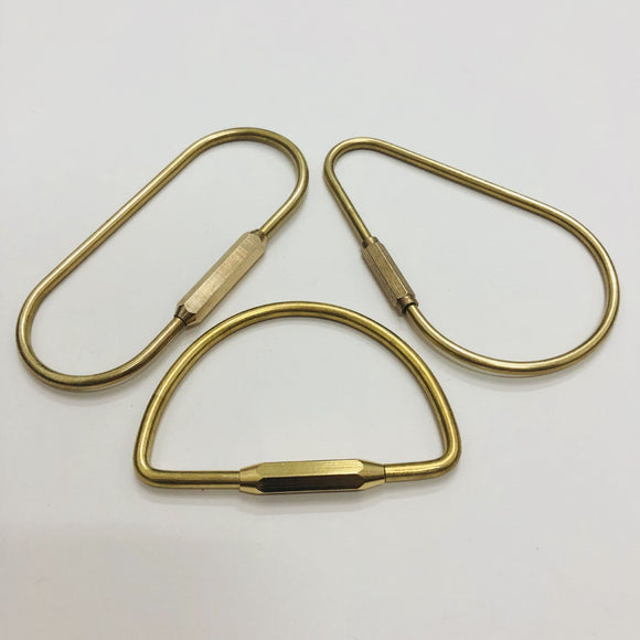 Organizador de Llaves Retro Dorado con Hebilla de Cobre Puro para Automóvil