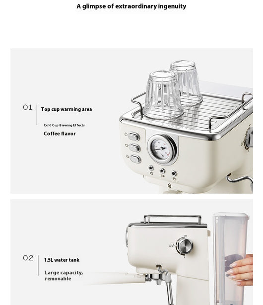 Cafetera Espresso Semiautomática Italiana de Vapor Concentrado - Image 25