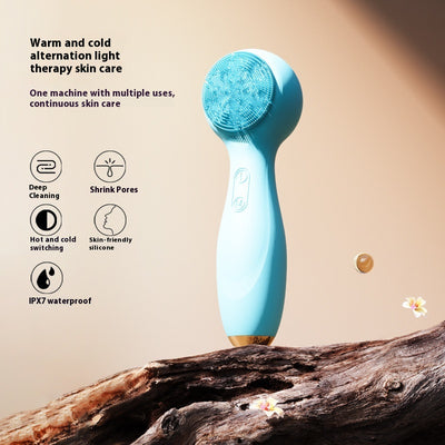 Limpiador Facial Eléctrico con Luz Roja y Azul - Terapia Térmica - Image 15