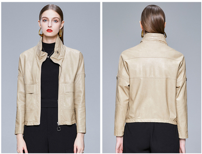 Chaqueta de Cuero Estilo Coreano para Mujer - Abrigo PU Elegante - Image 22