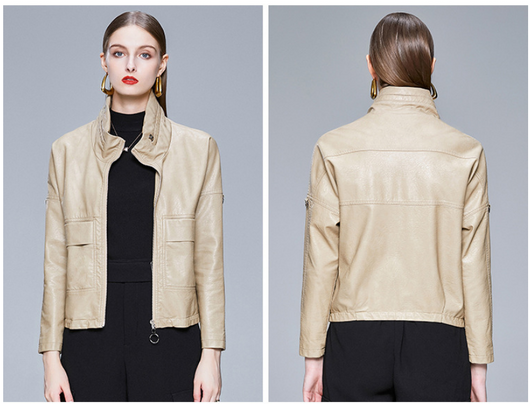 Chaqueta de Cuero Estilo Coreano para Mujer - Abrigo PU Elegante - Image 22