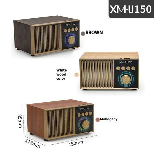 Parlante Bluetooth Retro Portátil con Subwoofer - Image 8