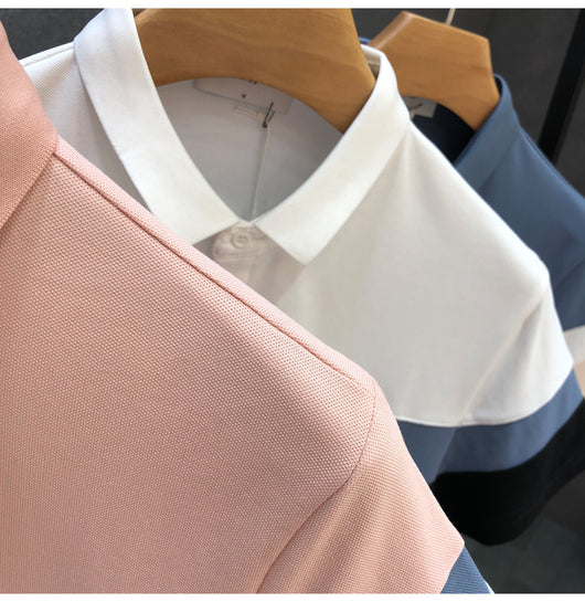 Playera Premium Slim Fit con Cuello Solapa y Contraste de Colores para Hombre - Image 12
