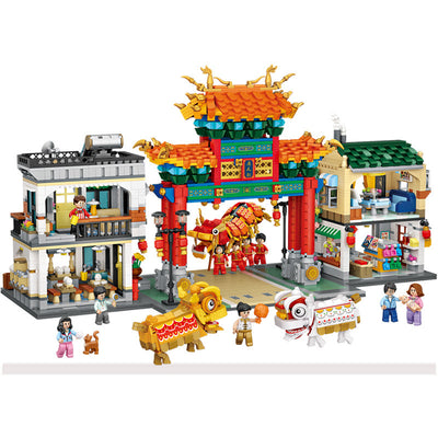 Bloques de Construcción Miniatura Barrio Chino - Puzzle 3D Coleccionable - Image 13