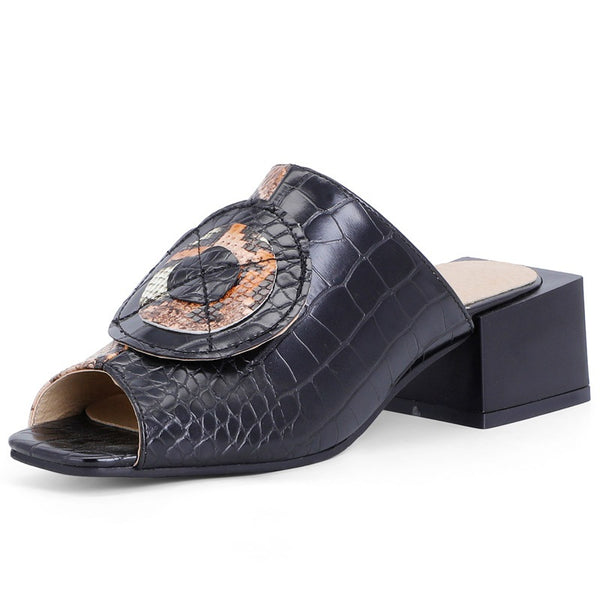Sandalias y Pantuflas Tipo Pez para Mujer Talla Grande - Primavera Verano