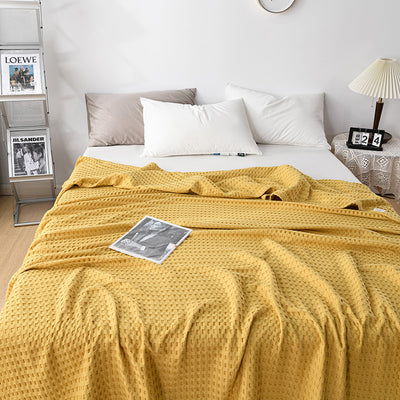 Manta Gasa de Algodón Puro para Cama - Textura Waffle Transpirable - Image 6