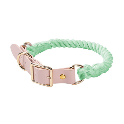 Collar Tejido a Mano de Algodón y Cuero PU para Mascotas - Image 15