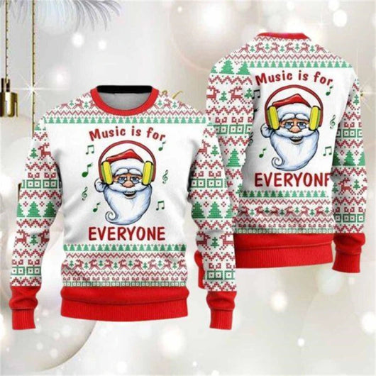 Sudadera Navideña con Capucha y Gráfico 3D de Papá Noel - Image 23