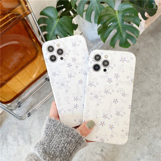 Funda Silicona iPhone 12 Pro Max Flores Pequeñas - Protección Elegante